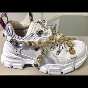 Authentic Gucci flashtreks New 38